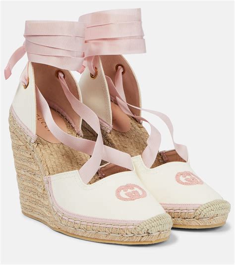 scarpe gucci espadrilles|gucci espadrilles wedges.